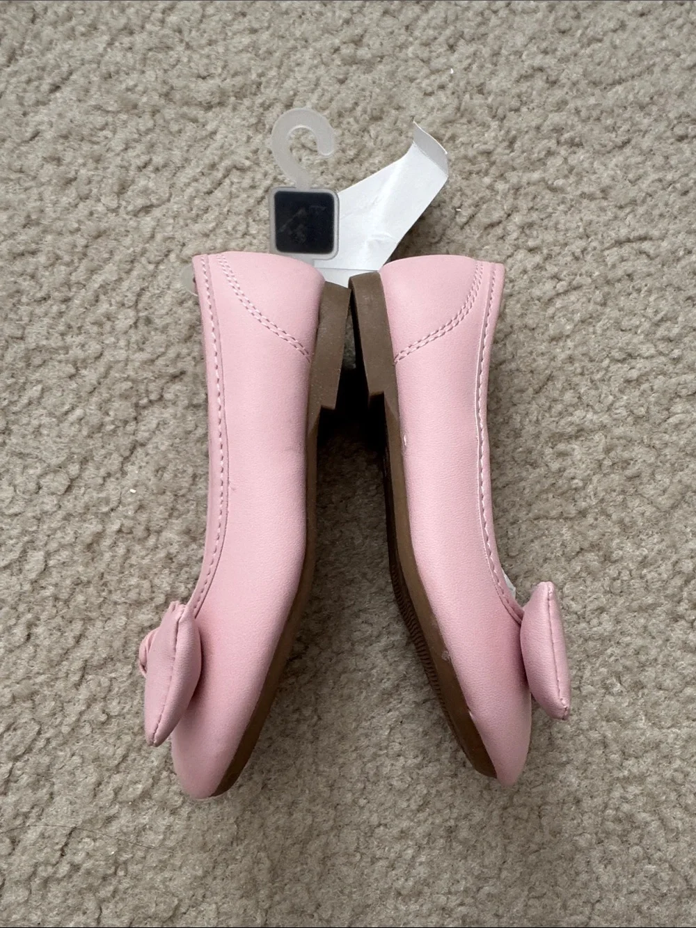 NWT OshKosh B'gosh Light Pink Bow Mary Jane Flats - Size 8